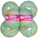 M.G Enterprise MicroRangoli Marble GreenSoft Yarn 150 Wool Thread for Crochet, Knitting &amp; Needle Craft