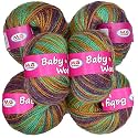 M.G ENTERPRISE 100% Acrylic Wool Red (14 pc) Baby Wool 4 ply Wool Ball Hand Knitting Wool/Art Craft Soft Fingering Crochet Hook Yarn, Needle Knitting Yarn Thread Dye I