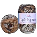 M.G ENTERPRISE Knitting Yarn Thick Chunky Wool, Coffee Mix 200 gm Best Used with Knitting Needles, Crochet Needles Wool Yarn for Knitting. by M.G ENTERPRIS V WG