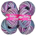 M.G Enterprise MicroRangoli Pink GreyWool Yarn 200 Soft Crochet &amp; Hand Knitting Yarn for Craft