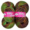 M.G ENTERPRISE 100% Acrylic Wool Multi Berrymix (Pack of 14) Baby Wool Wool Ball Hand Knitting Wool/Art Craft Soft Fingering Crochet Hook Yarn, Needle Knitting Yarn Thread Dyed … U