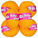 M.G ENTERPRISE 100% Acrylic Wool Parrot (Pack of 14) Baby Wool Wool Ball Hand Knitting Wool/Art Craft Soft Fingering Crochet Hook Yarn, Needle Knitting Yarn Thread Dyed … Q