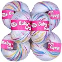 M.G ENTERPRISE 100% Acrylic Wool Red (14 pc) Baby Wool 4 ply Wool Ball Hand Knitting Wool/Art Craft Soft Fingering Crochet Hook Yarn, Needle Knitting Yarn Thread Dye C