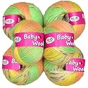 M.G ENTERPRISE 100% Acrylic Wool Red (12 pc) Baby Wool 4 ply Wool Ball Hand Knitting Wool/Art Craft Soft Fingering Crochet Hook Yarn, Needle Knitting Yarn Thread Dye N