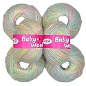 M.G ENTERPRISE 100% Acrylic Wool Multi Marble (Pack of 14) Baby Wool Wool Ball Hand Knitting Wool/Art Craft Soft Fingering Crochet Hook Yarn, Needle Knitting Yarn Thread Dyed … X