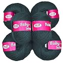 M.G. Enterprises Baby Wool for Knitting — Sea Blue (Pack of 8) | Craft Crochet Yarn | Needle Thread for Crafting | 100% Soft Acrylic Wool | Soft Fingering Crochet |Flexible &amp; Durable | 25g Each