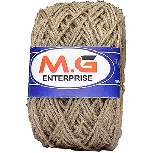 mg enterprise jute coloured mehroon 1000 mtr combo colour exclusive twine ball threads string rope 3 ply - art-djj