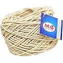 M.G ENTERPRISE 3 Ply/Twisted Macrame Cotton Cord/Dori Thread (25 Meters, 3mm, Off White)