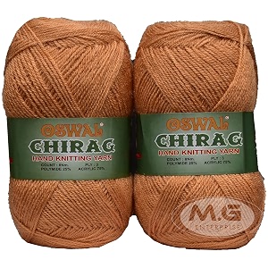 mg enterprise big ball brown 400 gm wool ball hand knitting woolart craft soft fingering crochet hook yarn needle knitting yarn thread dye q r stt