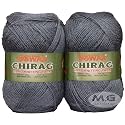 M.G Enterprise Chirag Light Mouse GreySoft Wool Yarn 200 Needle Knitting &amp; Crochet Thread for Art Craft
