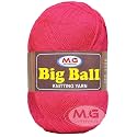 M.G ENTERPRISE Big Ball Melon (200 gm) Wool Ball Hand Knitting Wool/Art Craft Soft Fingering Crochet Hook Yarn, Needle Knitting Yarn Thread dye N O PQQ