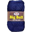 M.G ENTERPRISE Big Ball Navy (200 gm) Wool Ball Hand Knitting Wool/Art Craft Soft Fingering Crochet Hook Yarn, Needle Knitting Yarn Thread dye V W XYY