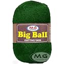 M.G ENTERPRISE Big Ball Red (200 gm) Wool Ball Hand Knitting Wool/Art Craft Soft Fingering Crochet Hook Yarn, Needle Knitting Yarn Thread dye C