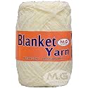 M.G Enterprise Blanket Yarn Off White WL 600 gm Thick Chunky Knitting Wool Yarn. IA