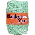 M.G. Enterprises Blanket Chunky Yarn — Sea Green 400 gm | Thick Knitting Acrylic Wool | Thread for Crochet | Soft Fingering | UK Size Needle |