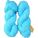 M.G ENTERPRISE Brilon Aqua Blue (300 gm) Wool Hank Hand Knitting Wool/Art Craft Soft Fingering Crochet Hook Yarn, Needle Knitting Yarn Thread dye QB