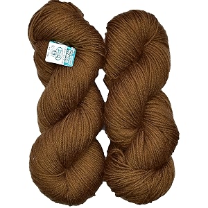 mg enterprise brilon brown 200 gm wool hank hand knitting woolart craft soft fingering crochet hook yarn needle knitting yarn thread dye pc