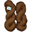M.G ENTERPRISE Brilon Brown (400 gm) Wool Hank Hand Knitting Wool/Art Craft Soft Fingering Crochet Hook Yarn, Needle Knitting Yarn Thread dye RC