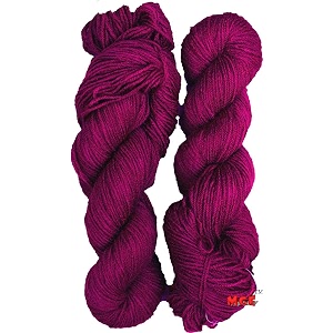 mg enterprise brilon dark magenta 300 gm wool hank hand knitting woolart craft soft fingering crochet hook yarn needle knitting yarn thread dye g f wd