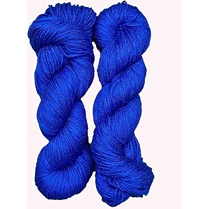mg enterprise brilon deep blue 300 gm wool hank hand knitting woolart craft soft fingering crochet hook yarn needle knitting yarn thread dye e ue