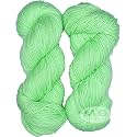M.G ENTERPRISE Brilon Grape Green (300 gm) Wool Hank Hand Knitting Wool/Art Craft Soft Fingering Crochet Hook Yarn, Needle Knitting Yarn Thread dye LC