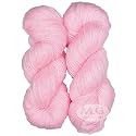 M.G ENTERPRISE Brilon Pink (200 gm) Wool Hank Hand Knitting Wool/Art Craft Soft Fingering Crochet Hook Yarn, Needle Knitting Yarn Thread dye V