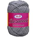 M.G ENTERPRISE Rosemary Silver 300 GMS Wool Ball Hand Knitting Wool/Art Craft Soft Fingering Crochet Hook Yarn, Needle Knitting Yarn Thread Dyed-CE Art-FHE