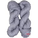 M.G ENTERPRISE Brilon Steel Grey (200 gm) Wool Hank Hand Knitting Wool/Art Craft Soft Fingering Crochet Hook Yarn, Needle Knitting Yarn Thread dye TB