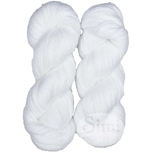 mg enterprise brilon white 300 gm wool hank hand knitting woolart craft soft fingering crochet hook yarn needle knitting yarn thread dye x