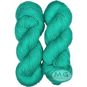 mg enterprise brilon teal green 300 gm wool hank hand knitting woolart craft soft fingering crochet hook yarn needle knitting yarn thread dye o eg