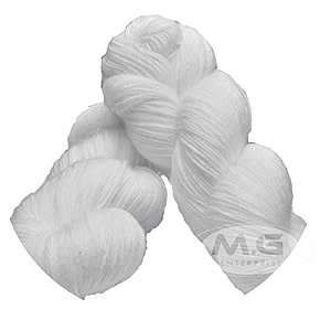 mg enterprise brilon white 400 gm wool hank hand knitting woolart craft soft fingering crochet hook yarn needle knitting yarn thread dye m