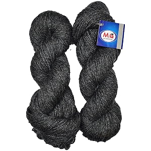 mg enterprise brilon wrosted greywool yarn 500 soft crochet thread for handmade craft amp knitting