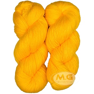 mg enterprise brilon yellow 300 gm wool hank hand knitting woolart craft soft fingering crochet hook yarn needle knitting yarn thread dye m ce