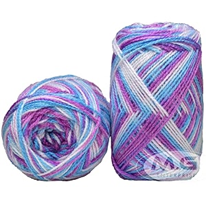 ganga g-ball blue lily 400 gm wool ball hand knitting woolart craft soft fingering crochet hook yarn needle knitting yarn thread dyed oc