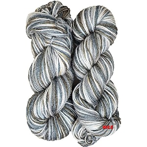 mg enterprise grey mix 400 gm wool ball hand knitting woolart craft soft fingering crochet hook yarn needle acrylic knitting yarn thread dyed