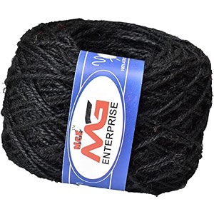 mg enterprise jute coloured airforce blue 3000 mtr combo colour exclusive twine ball threads string rope 3 ply - art-ajbb