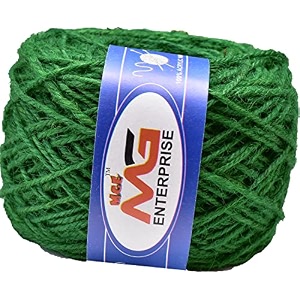 mg enterprise jute coloured black 1500 mtr combo colour exclusive twine ball threads string rope 3 ply - art-cif