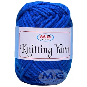 mg enterprise knitting yarn thick chunky wool deep blue 500 gm best used with knitting needles crochet needles wool yarn for knitting by mg enterpris s th
