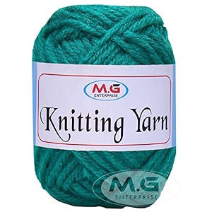 mg enterprise knitting yarn thick chunky wool teal 300 gm best used with knitting needles crochet needles wool yarn for knitting by mg enterpris f gc