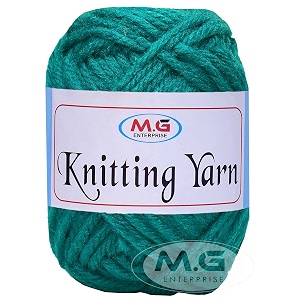 mg enterprise knitting yarn thick chunky wool teal 500 gm best used with knitting needles crochet needles wool yarn for knitting by mg enterpris k lh