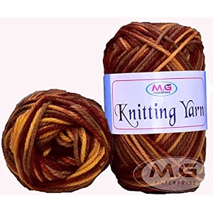 mg enterprise knitting yarn thick chunky wool deep mustard 500 gm best used with knitting needles crochet needles wool yarn for knitting by mg enterpris c dh