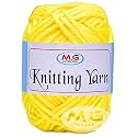 M.G ENTERPRISE Knitting Yarn Thick Chunky Wool, Yellow 500 gm Best Used with Knitting Needles, Crochet Needles Wool Yarn for Knitting. by M.G ENTERPRIS O PH