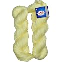M.G ENTERPRISE Os wal Brilon Lemon (300 gm) Wool Hank Hand Knitting Wool/Art Craft Soft Fingering Crochet Hook Yarn, Needle Knitting Yarn Thread Dyed