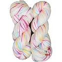 M.G ENTERPRISE Os wal Icey Magenta (200 gm) Wool Hank Hand Knitting Wool/Art Craft Soft Fingering Crochet Hook Yarn, Needle Knitting Yarn Thread dye T