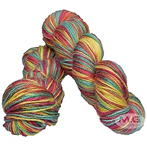 mg enterprise os wal multi berry 200 gm wool hank hand knitting woolart craft soft fingering crochet hook yarn needle knitting yarn thread dye s