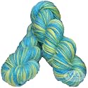 M.G ENTERPRISE Os wal Multi Green (300 gm) Wool Hank Hand Knitting Wool/Art Craft Soft Fingering Crochet Hook Yarn, Needle Knitting Yarn Thread dye E