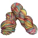 M.G ENTERPRISE Os wal Multi Berry (400 gm) Wool Hank Hand Knitting Wool/Art Craft Soft Fingering Crochet Hook Yarn, Needle Knitting Yarn Thread dye L