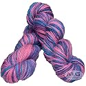 M.G ENTERPRISE Os wal Multi Lavender (400 gm) Wool Hank Hand Knitting Wool/Art Craft Soft Fingering Crochet Hook Yarn, Needle Knitting Yarn Thread dye M