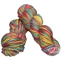 M.G ENTERPRISE Os wal Multi Berry (200 gm) Wool Hank Hand Knitting Wool/Art Craft Soft Fingering Crochet Hook Yarn, Needle Knitting Yarn Thread dye J