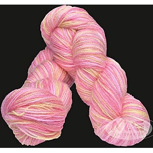 mg enterprise os wal new orange 400 gm wool hank hand knitting woolart craft soft fingering crochet hook yarn needle knitting yarn thread dye x